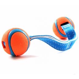 Chuckit hundboll med handtag & 2 bollar Duo bogserbåt